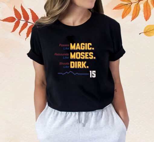 Magic Moses Dirk 15 Denver Basketball Fans Shirt