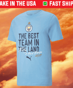 Manchester City FC The Best Team in The Land Treble Shirt