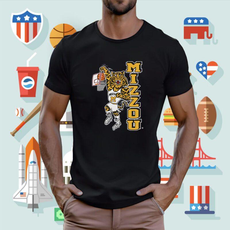 Mizzou Missouri Dunking Tiger T-Shirt