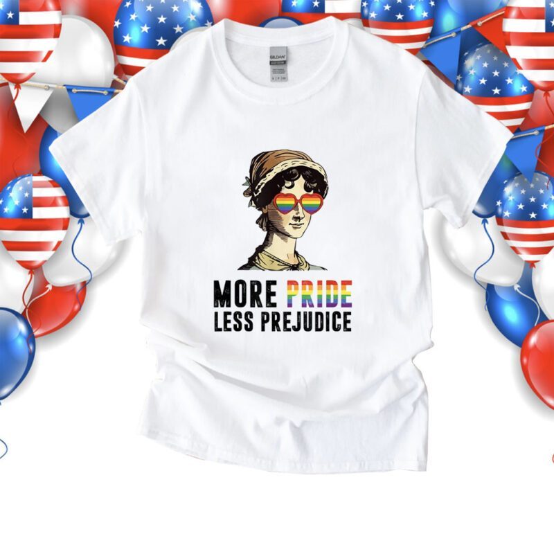 More Pride Less Prejudice Lgbt Gay Proud Ally Pride Month Shirt