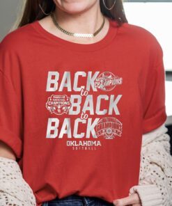 Oklahoma Softball Back-to-Back-to-Back Shirt