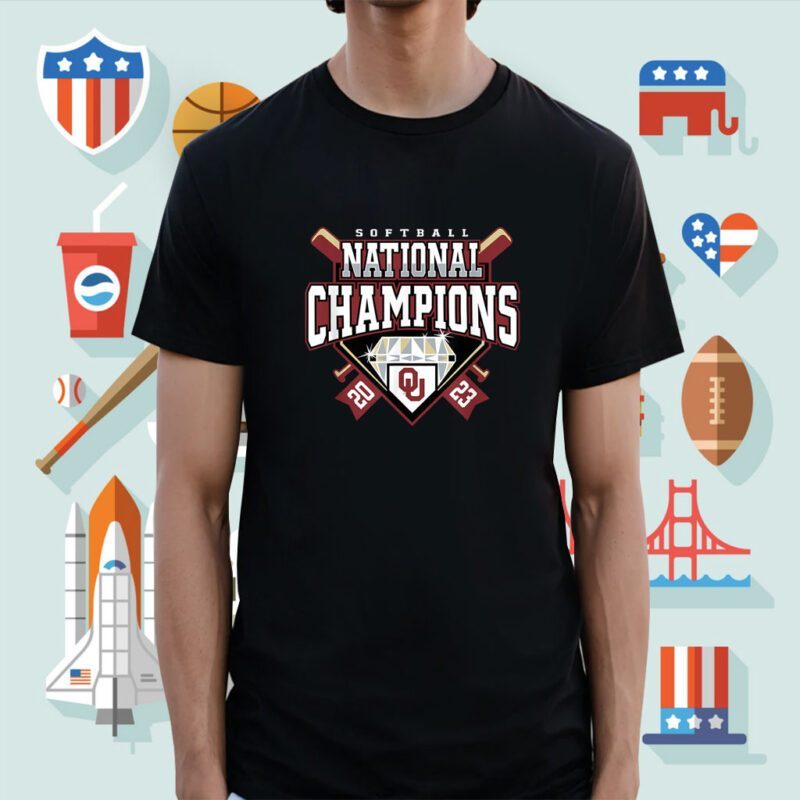 Oklahoma Sooners National Champs Softball 2023 Diamond Shirt