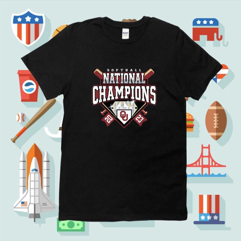 Oklahoma Sooners National Champs Softball 2023 Diamond Shirt