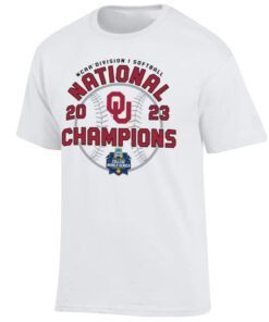 Oklahoma Sooners 2023 Softball College World Series Champions Locker Room Shirt