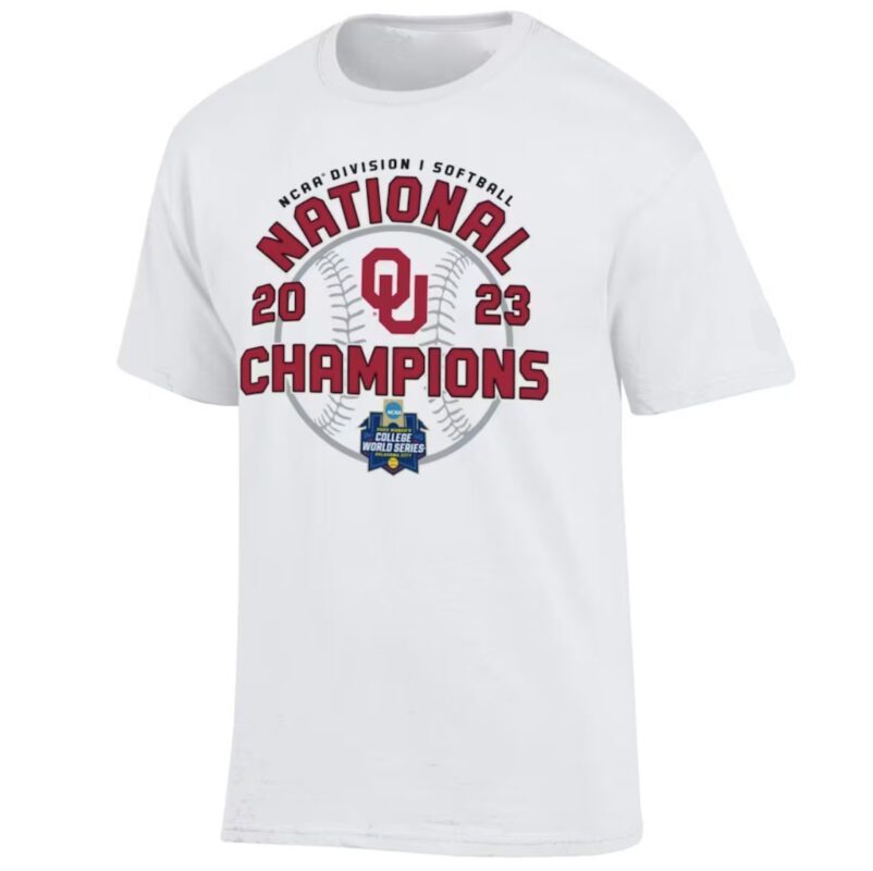 Oklahoma Sooners 2023 Softball College World Series Champions Locker Room Shirt