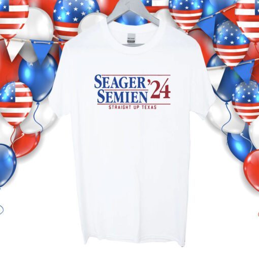 Seager And Semien 2024 Straight Up Texas Shirt