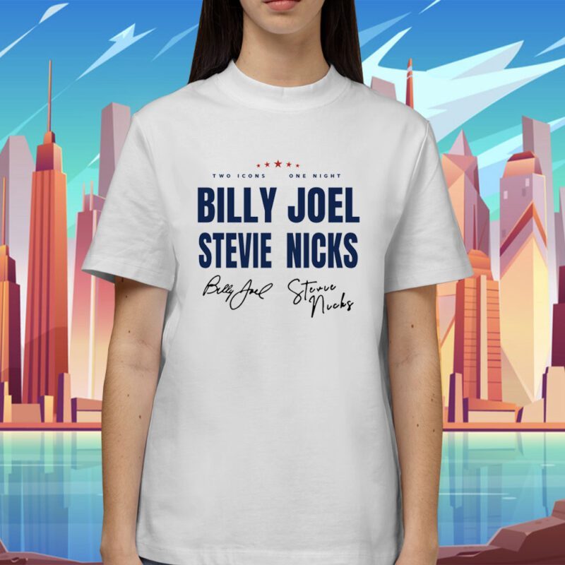 Signature Billy Joel Stevie Nick Tour Shirt