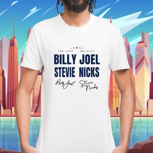 Signature Billy Joel Stevie Nick Tour Shirt