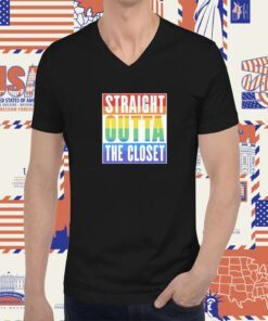 Straight Outta The Closet LGBTQ+ Pride Tee Shirt