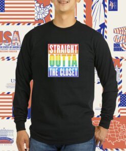 Straight Outta The Closet LGBTQ+ Pride Tee Shirt