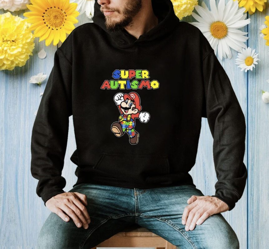 Super Autismo Super Mario For Autism Awareness TShirt