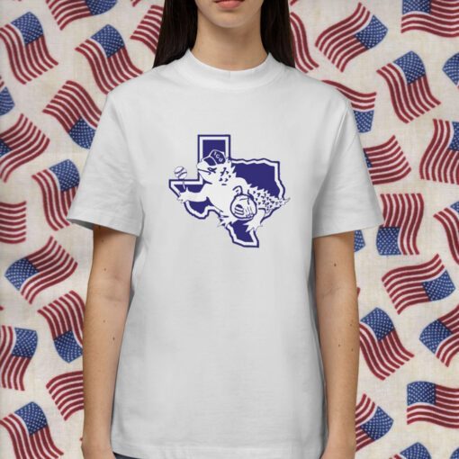 Texas Shaped Tcu Logo Shirt