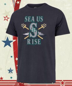 2023 Sea Us Rise Seattle Mariners Navy Homerun Shirts