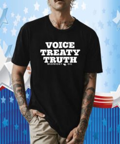 Anthony Albanese Voice Treaty Truth Midnight Oil Tee Shirt