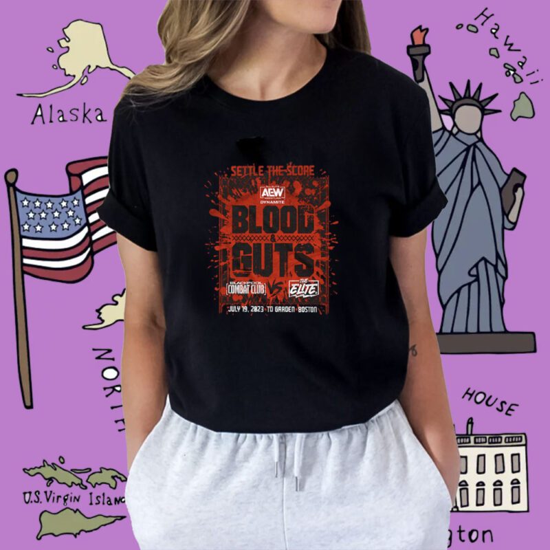 Aew Blood And Guts 2023 Event Tee Shirt