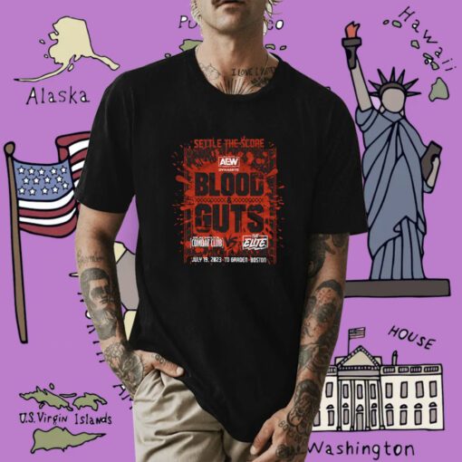 Aew Blood And Guts 2023 Event Tee Shirt