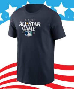 2023 All-Star Game Seattle Mariners Navy Wordmark Shirts