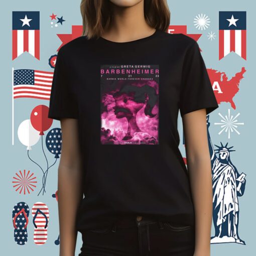 Barbenheimer Movie Poster Shirt