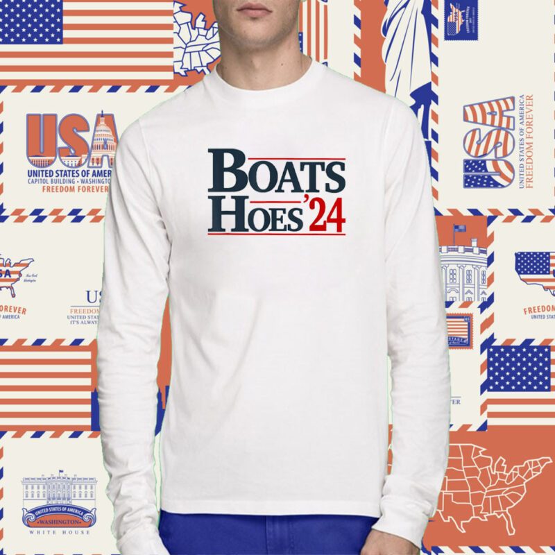 Vintage Boats and Hoes 2024 Election T-Shirt