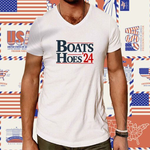 Vintage Boats and Hoes 2024 Election T-Shirt