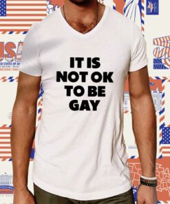 Daniel Charles Svoboda It Is Not Ok To Be Gay Tee Shirt