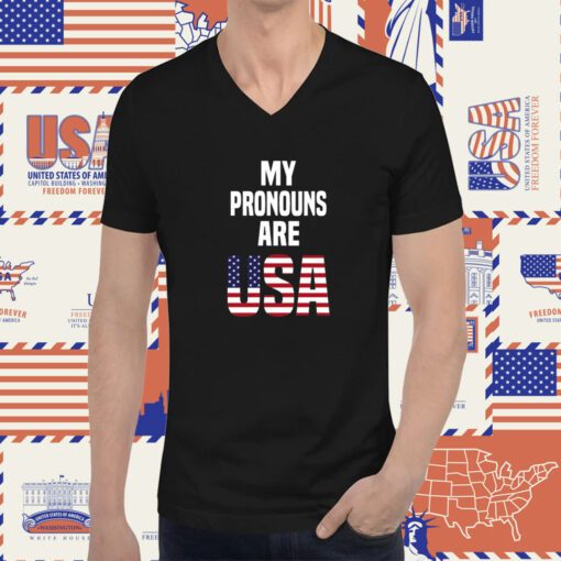 Enes Freedom My Pronouns Are USA Tee Shirt