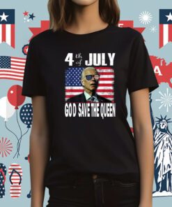 God save the Queen Man Joe Biden 4th July Sunglasses Vintage T-Shirt