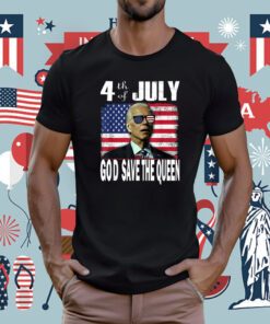 God save the Queen Man Joe Biden 4th July Sunglasses Vintage T-Shirt