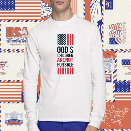 US Flag God's Children Are Not For Sale Shirt