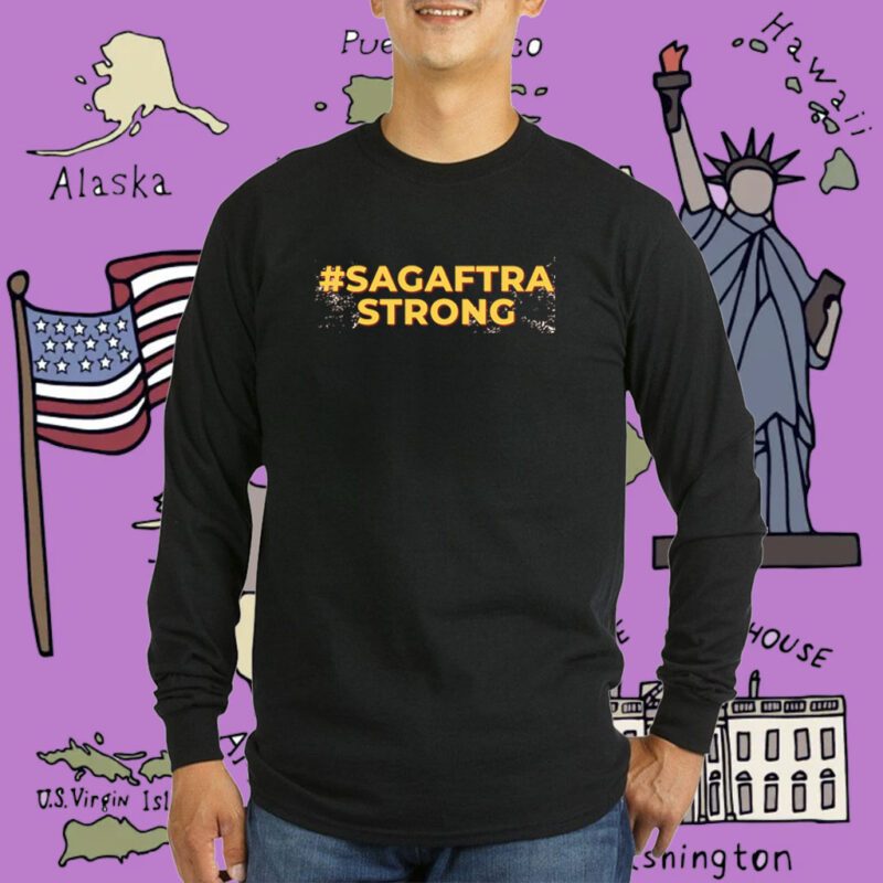 Hashtag Sag Aftra Strong Tee Shirt