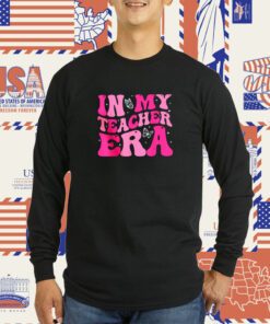 In My Teaching Era Best Teacher Groovy Tee Shirt