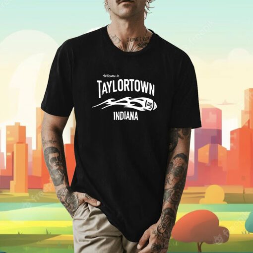 Jonathan Taylor Welcome To Taylortown Indiana Tee Shirt