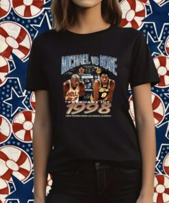 Michael Jordan vs Kobe Bryant February 1st 1998 T-Shirt
