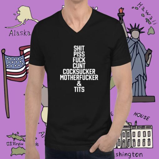 Piss Fuck Cunt Cocksucker Motherfucker And Tits Tee Shirt