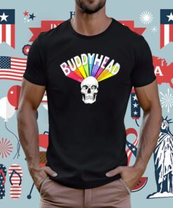 Rainbow Skull Buddy Head Tee Shirt