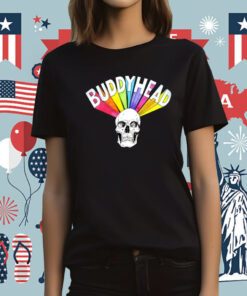 Rainbow Skull Buddy Head Tee Shirt