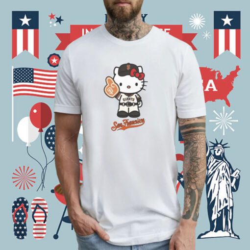 San Francisco Giants Hello Kitty Day 2023 Tee Shirt