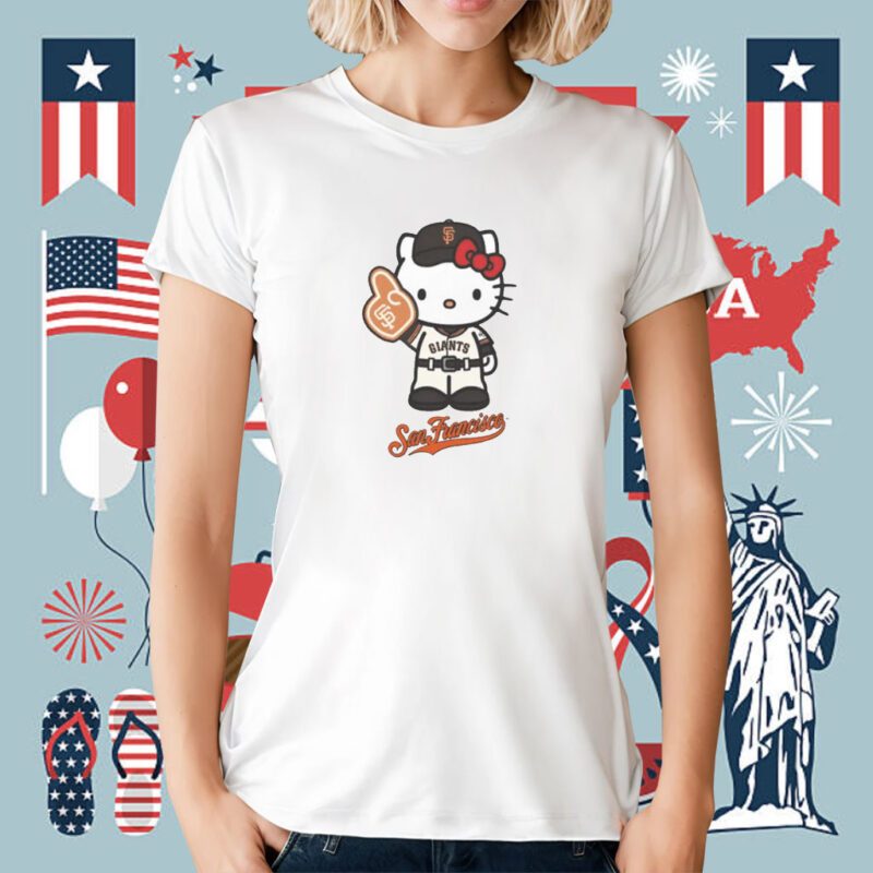 San Francisco Giants Hello Kitty Day 2023 Tee Shirt