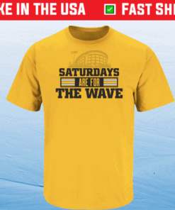 Saturdays Are For the Wave Iowa College Football T-Shirt