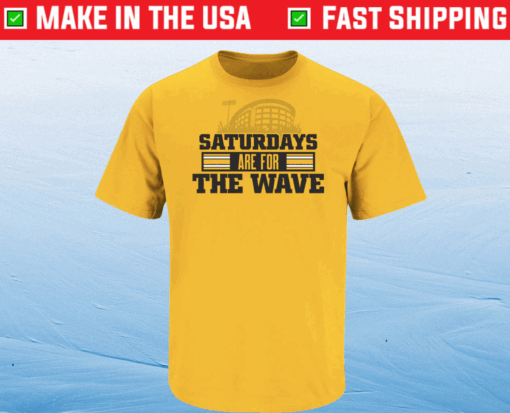 Saturdays Are For the Wave Iowa College Football T-Shirt