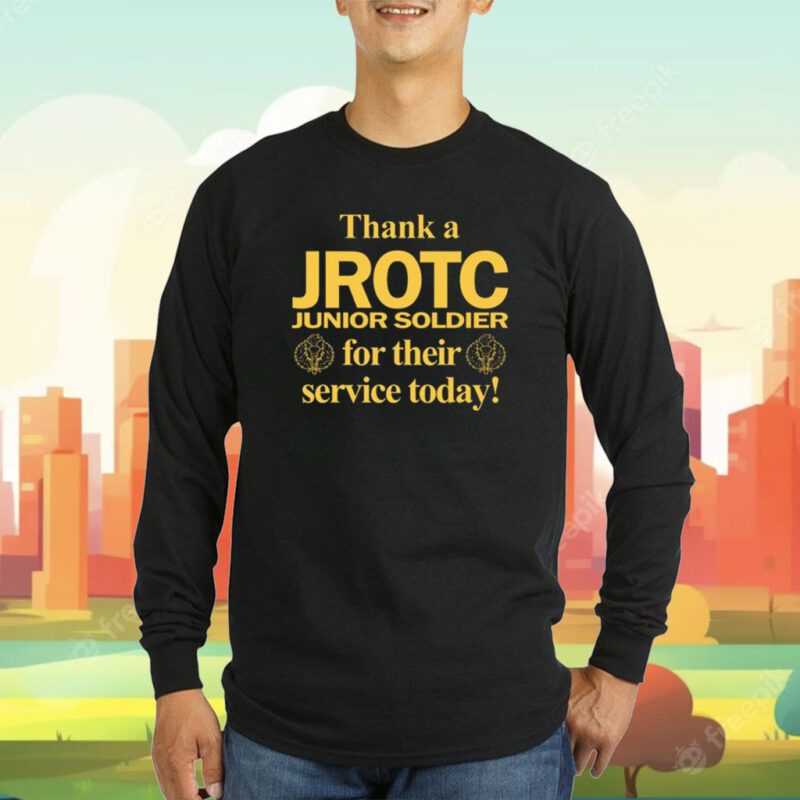 Thank A Jrotc Junior Soldier For Their Service Today Tee Shirt
