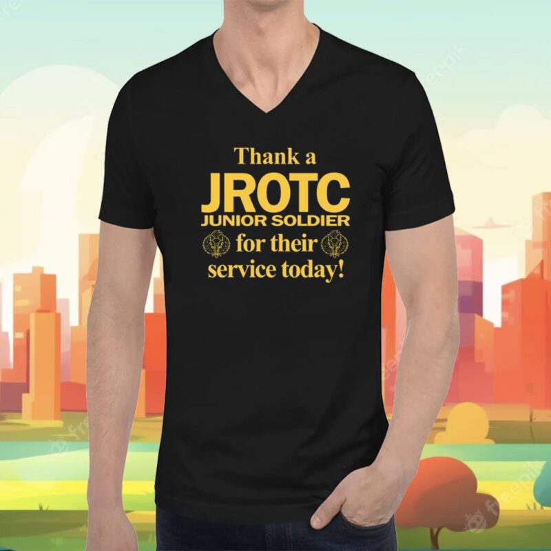 Thank A Jrotc Junior Soldier For Their Service Today Tee Shirt
