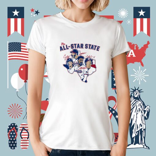 The All-Star State Texas Baseball Tee Shirt