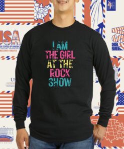 Vintage I Am The Girl At The Rock Show Rock Music Lover Tee Shirt