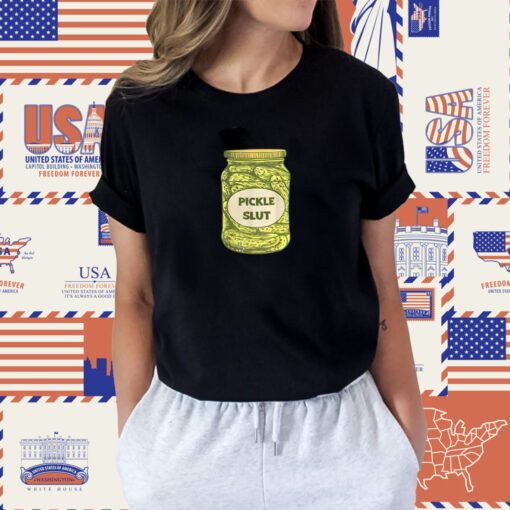 Pickle Slut Funny Canned Pickles Tee Shirt