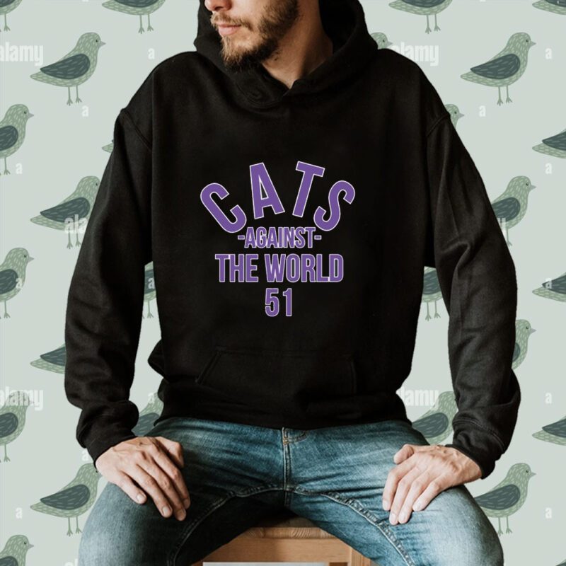 Pat Fitzgerald Cats Against The World 51 T-Shirt