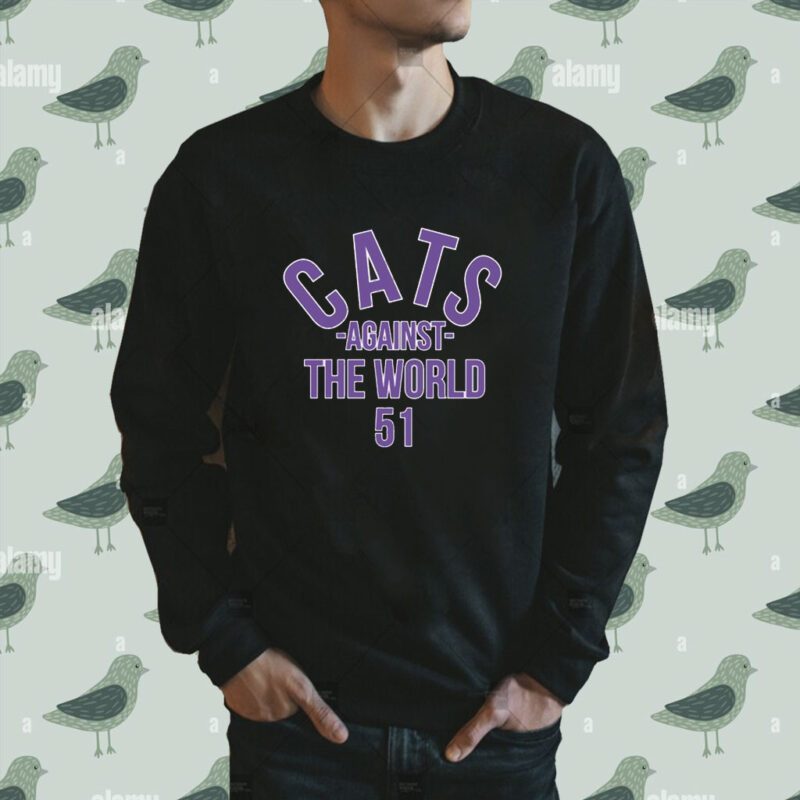 Pat Fitzgerald Cats Against The World 51 T-Shirt