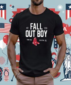 Fall Out Boy Boston Red Sox Fenway Park Tour Tee Shirt