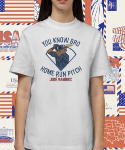 Guardians Jose Ramirez Home Run Pitch Tee Shirt