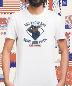 Guardians Jose Ramirez Home Run Pitch Tee Shirt